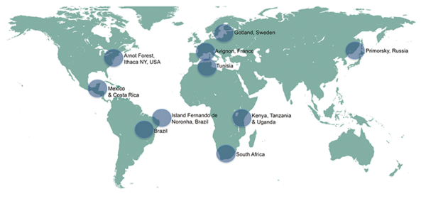 Les colonies identifiées <span class="caps">VSB</span> - Source : Locke 2016
